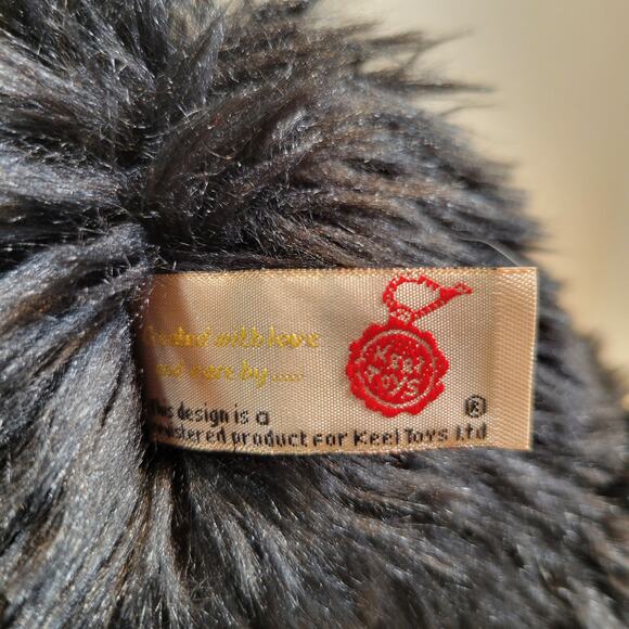 Gorilla Plush Stuffed Animal Toy 16" Black Gray Chest Gold Hair Keel Toys Monkey - Picture 13 of 16